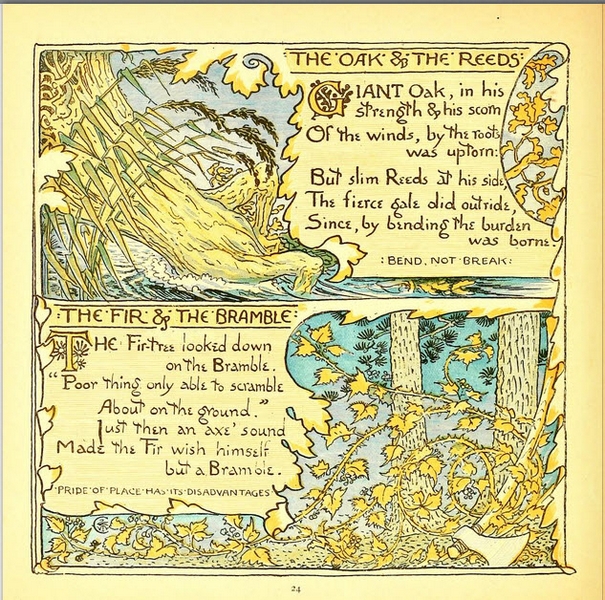 Walter Crane - Baby's Own Aesop - The Fir and the Bramble