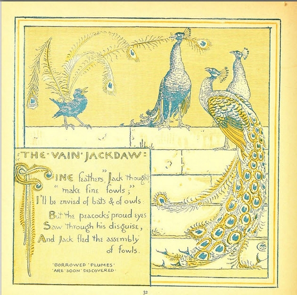 Walter Crane - Baby's Own Aesop - The Vain Jackdaw