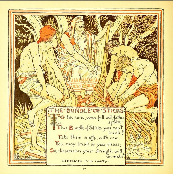 Walter Crane - The Bundle of Sticks