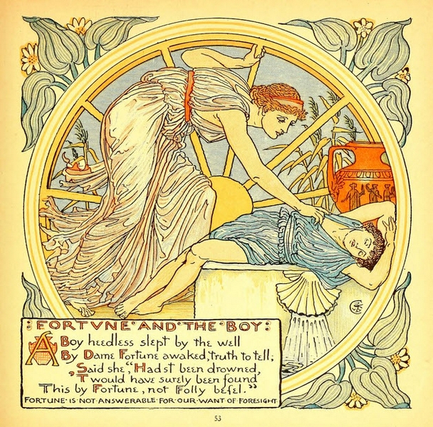Walter Crane - Baby's Own Aesop - Fortune and the Boy