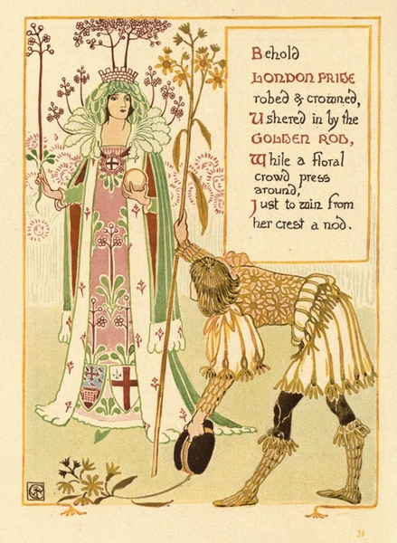 Walter Crane - Floral Fantasy -