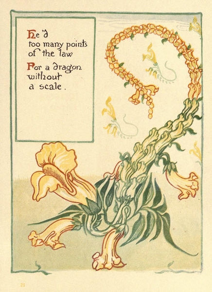 Walter Crane - Floral Fantasy -