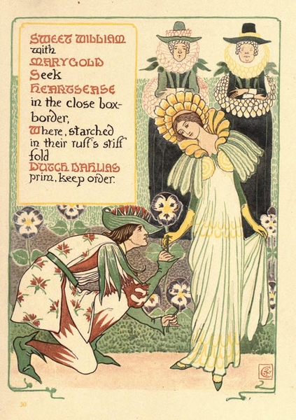 Walter Crane - Floral Fantasy -