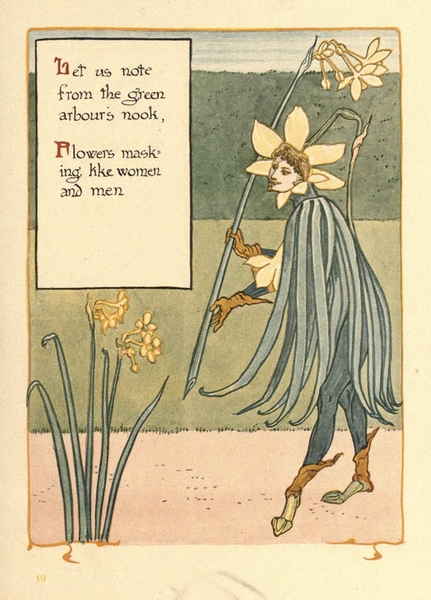 Walter Crane - Floral Fantasy -