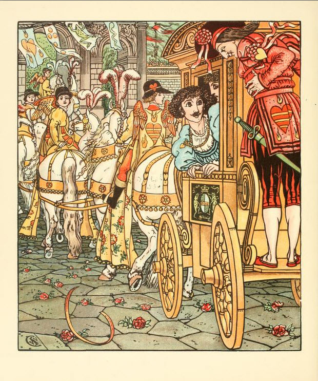 Walter Crane - The Frog Prince - Going Off In the Carriage