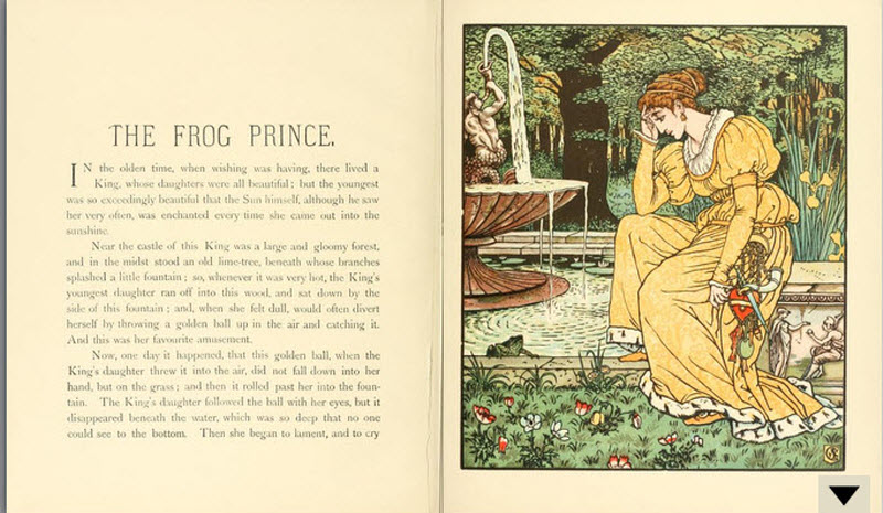 Walter Crane - The Frog Prince -