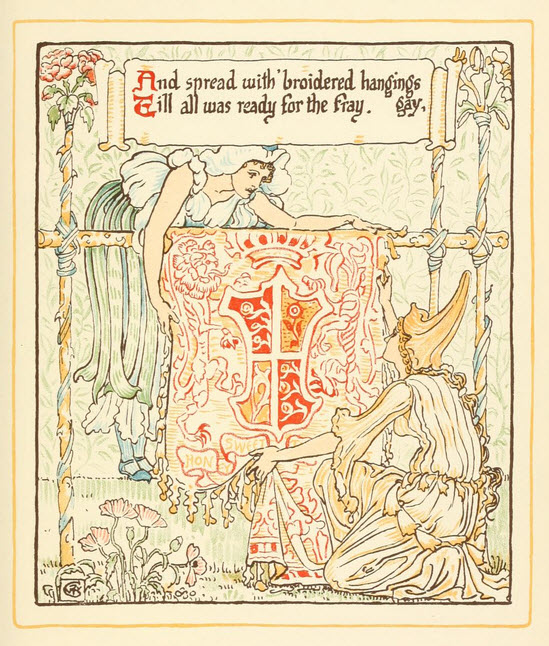 Walter Crane - Queen Summer -