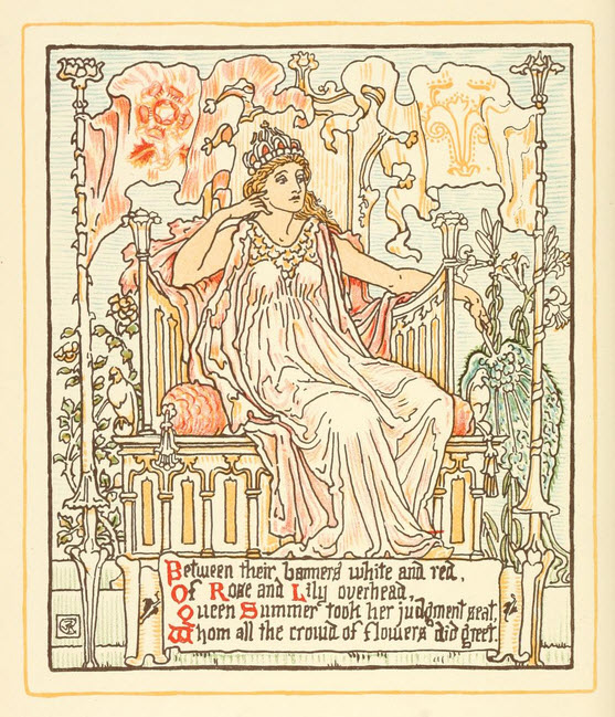 Walter Crane - Queen Summer -