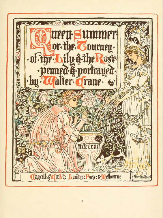 Walter Crane - Queen Summer -