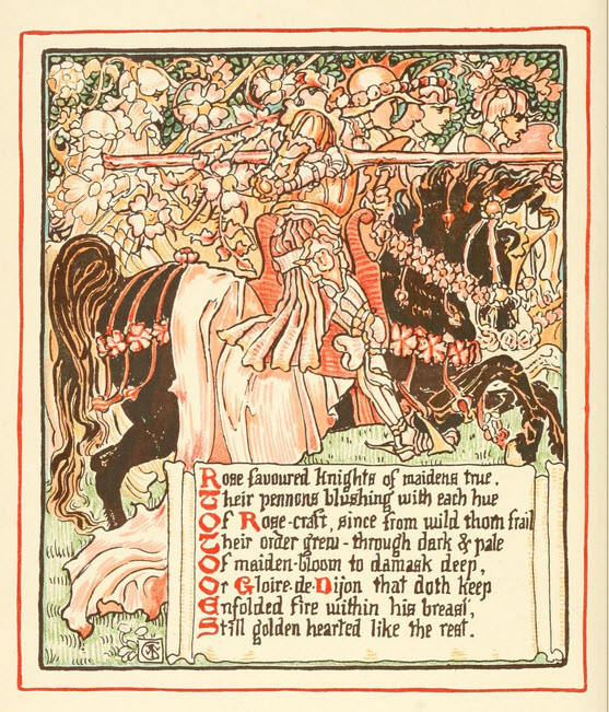 Walter Crane - Queen Summer -