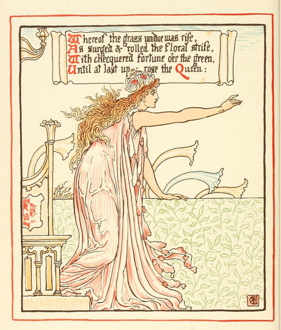 Walter Crane - Queen Summer -