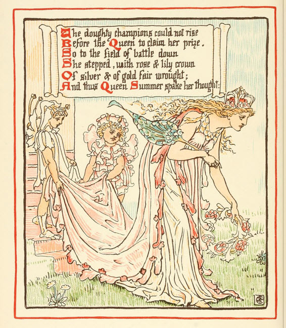 Walter Crane - Queen Summer -