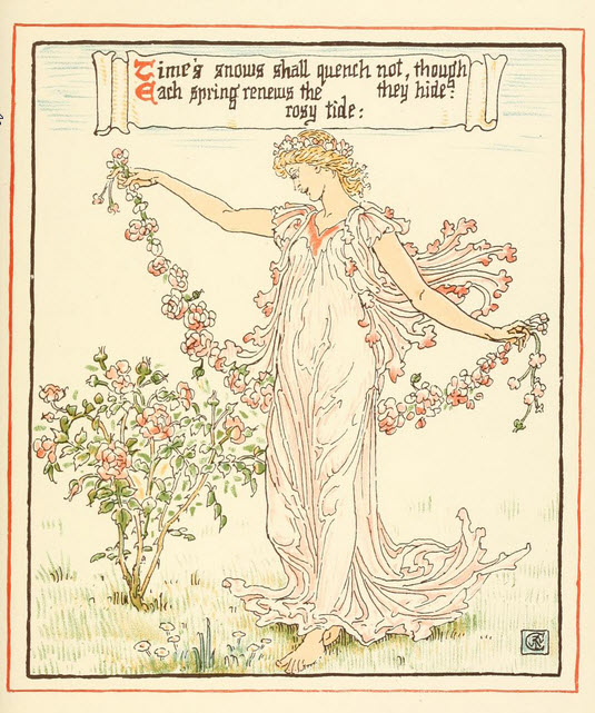 Walter Crane - Queen Summer -