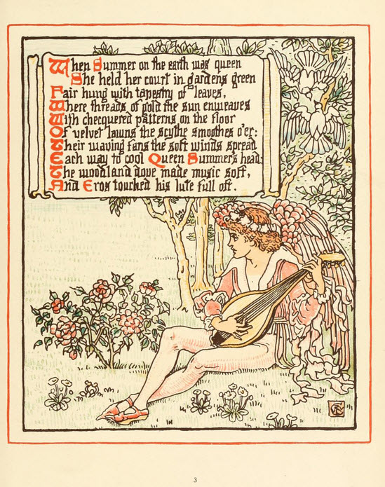 Walter Crane - Queen Summer -