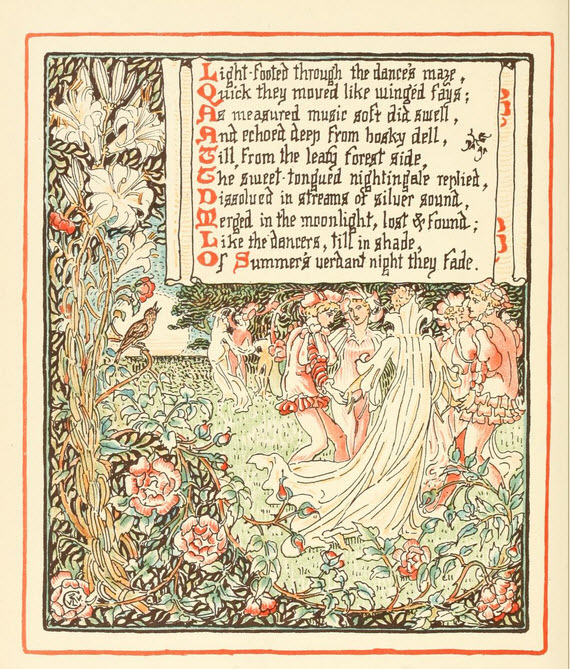 Walter Crane - Queen Summer -