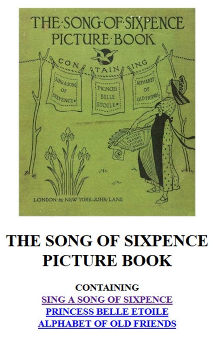 Walter Crane - Song of Six Pence - Front Cover