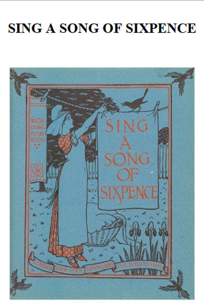 Walter Crane - Song of Six Pence - Title Page