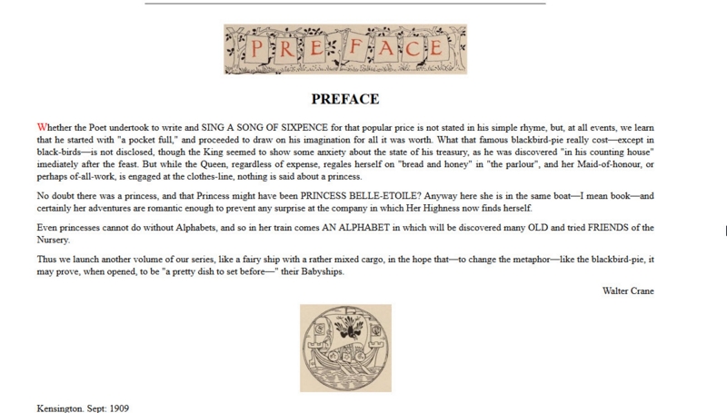 Walter Crane - Song of Six Pence -